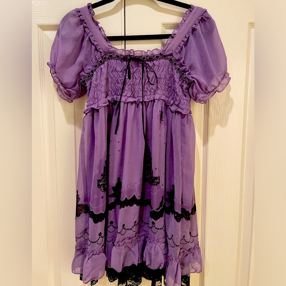 Axes femme purple babydoll dress